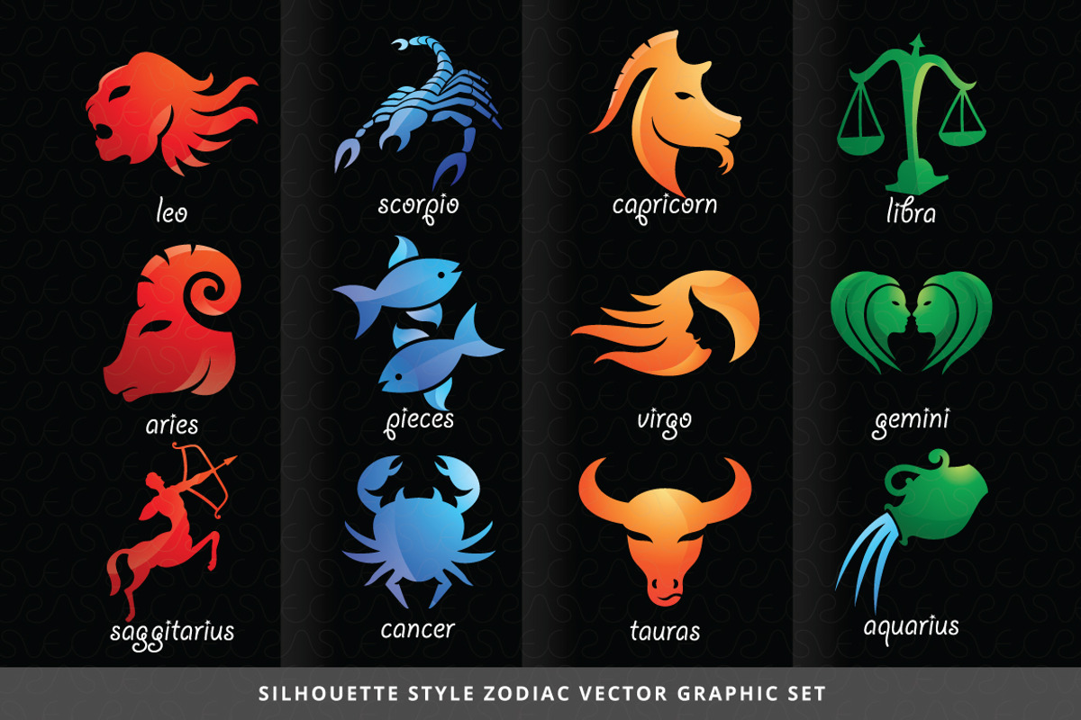 6 zodiac sets 204+ illustrations, an Illustration by VecRas (Photo 4 of 17)