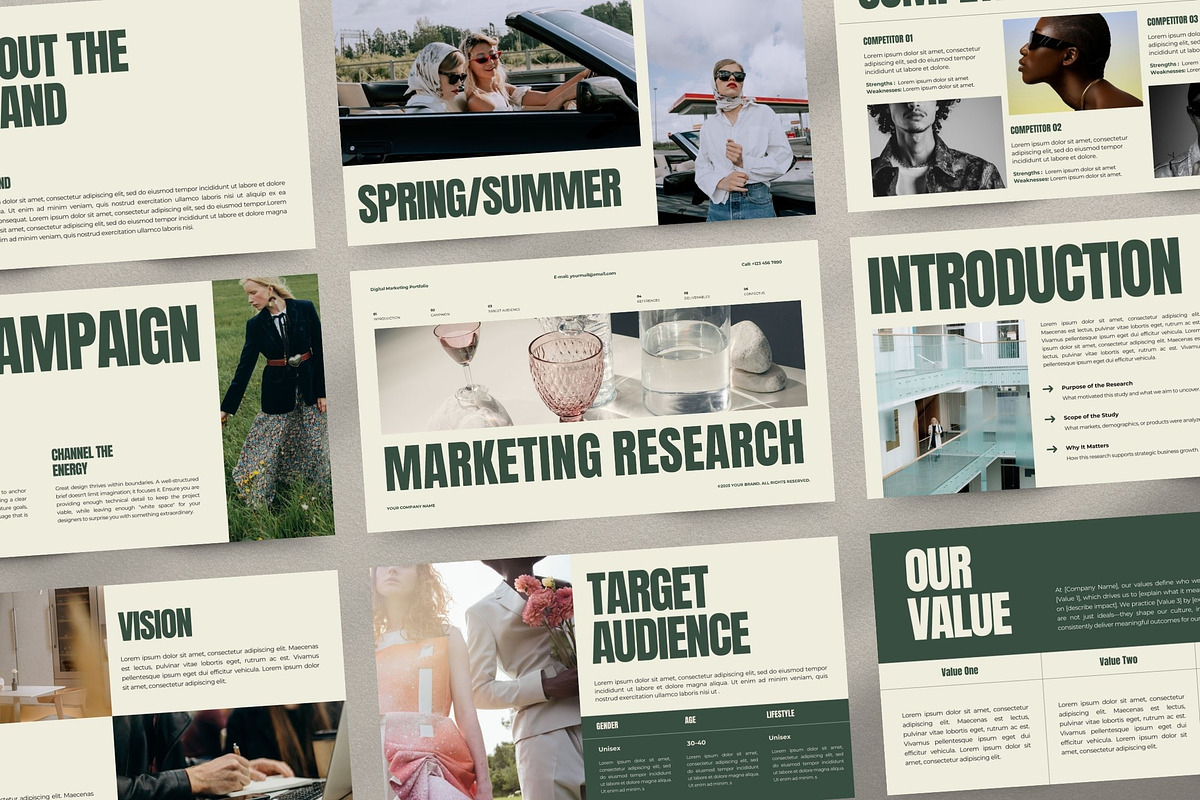Modern Marketing Research Template, a Presentation Template by Pani Temp. (Photo 3 of 12)