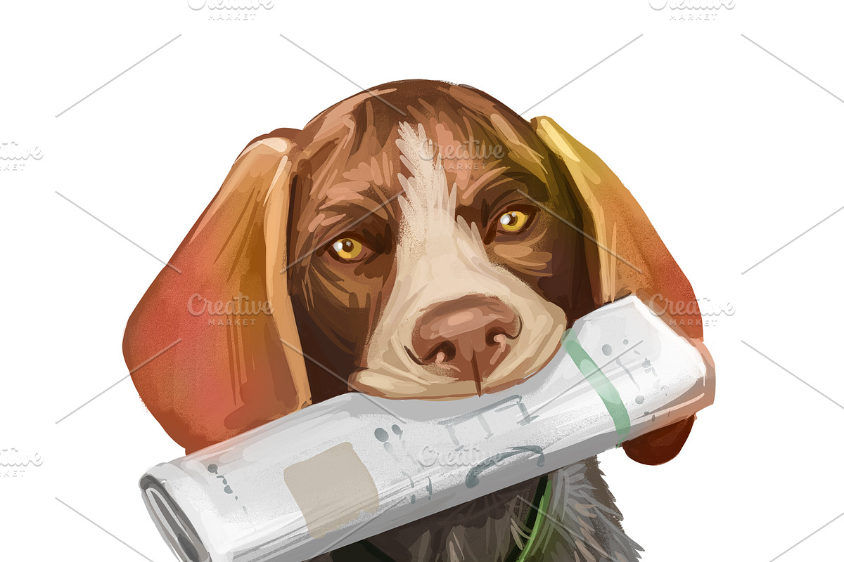 Puppies Dog Breeds Big Bundle 135Pcs, an Animal Illustration by Dneprstock (Photo 24 of 68)
