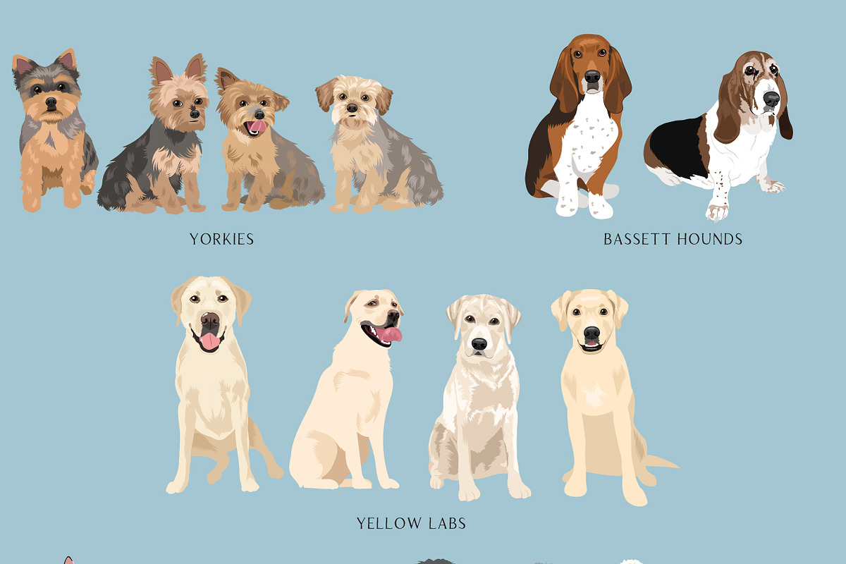 140 Detailed Dogs Vol. 2 Art Bundle, an Illustration by Putnam Road Art (Photo 5 of 5)