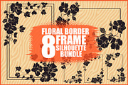 Decorative Floral Frame Set, an Illustration by jahid234 (Thumbnail 1 of 9)