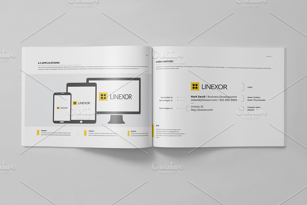 Brand Manual 32 Pages A4 / US Letter, a Brochure Template by Mastergfx (Photo 10 of 31)