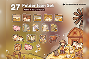 Farm Harvest Desktop Folder Icon Set, a Wallpaper Graphic by TheDoodleSweets (Thumbnail 2 of 6)
