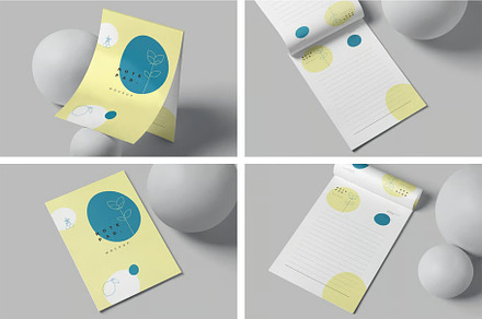 A4 Writing Pads Mockups, an Advertising Mockup by megostudi0
