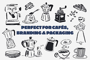 Hand Drawn Coffee Clipart Bundle, a Food Illustration by The Layered Art (Thumbnail 2 of 5)