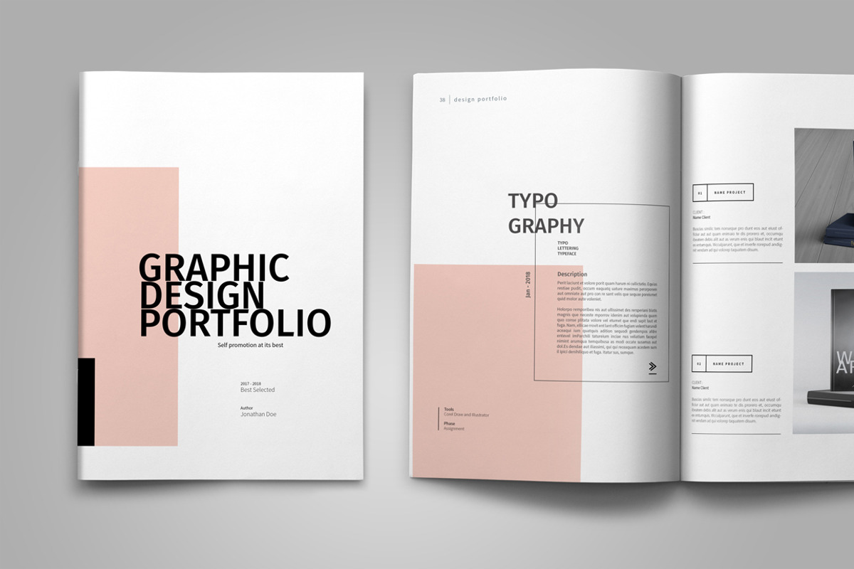 Graphic Design Portfolio Template, a Brochure Template by adekfotografia (Photo 23 of 29)