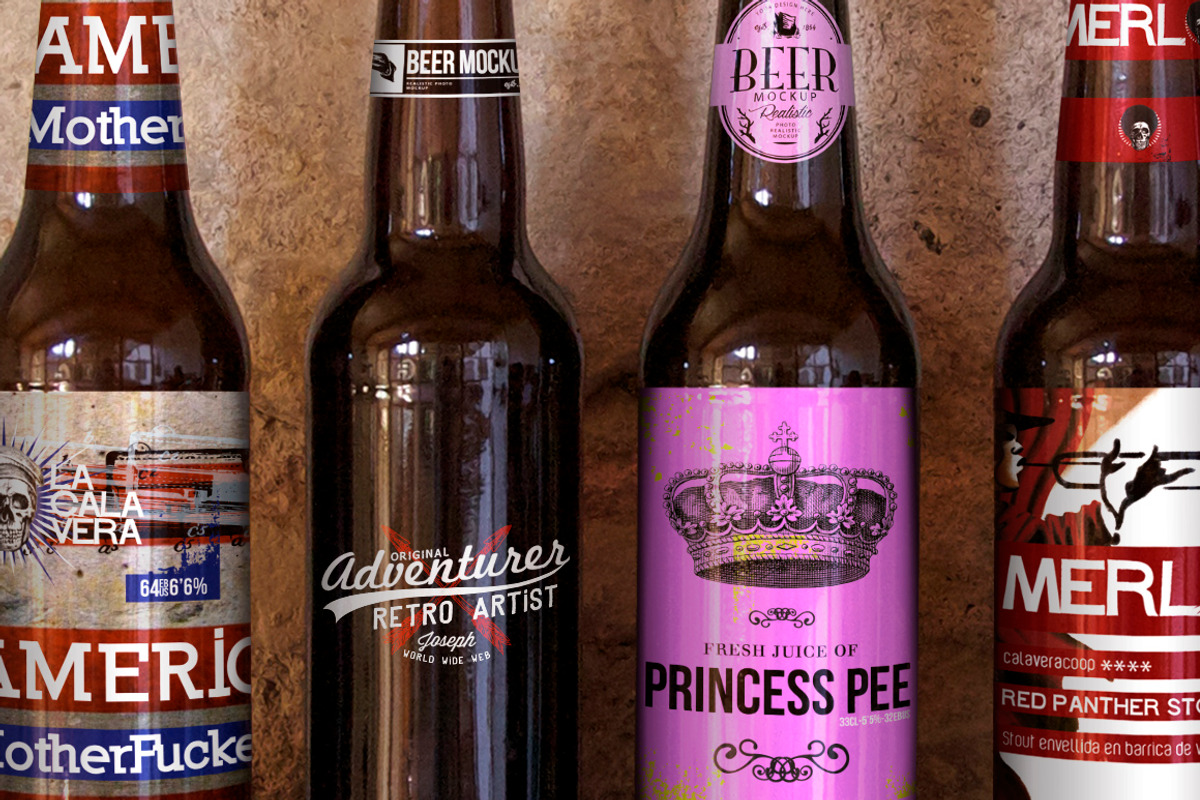 Cave Wall | Beer Mockup, a Product Mockup by SmartDesigns