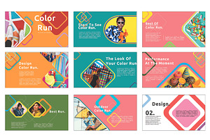 Creative Color Run Google Slides