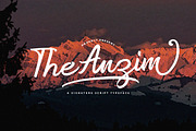 Anzim - Signature Script Font, a Script Font by StringLabs (Thumbnail 1 of 11)