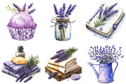 Lavender Mother’s Day Clipart, an Illustration by Watercolor design (Thumbnail 4 of 10)