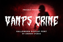 Vamps Crime - Halloween Display Font
