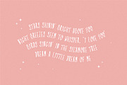 DREAMY NIGHT Creative Font, a Sans Serif Font by CuteDreamyDesign (Thumbnail 3 of 11)