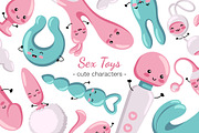Sex Toys Characters 18+, an Object Illustration by Panna Limon Store (Thumbnail 1 of 7)