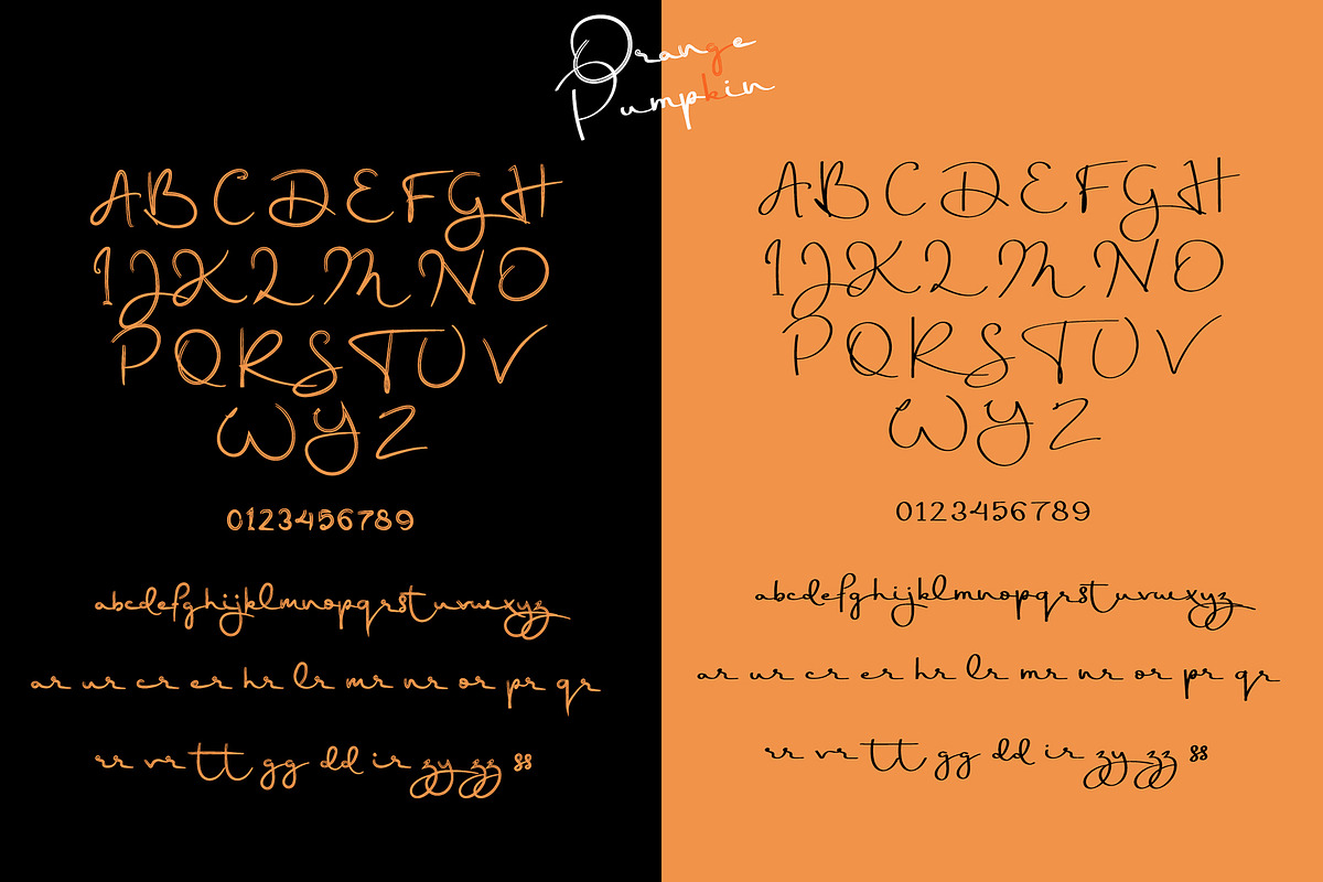 OrangePumpkin - Script Font Duo, a Script Font by erlosDESIGN (Photo 10 of 11)