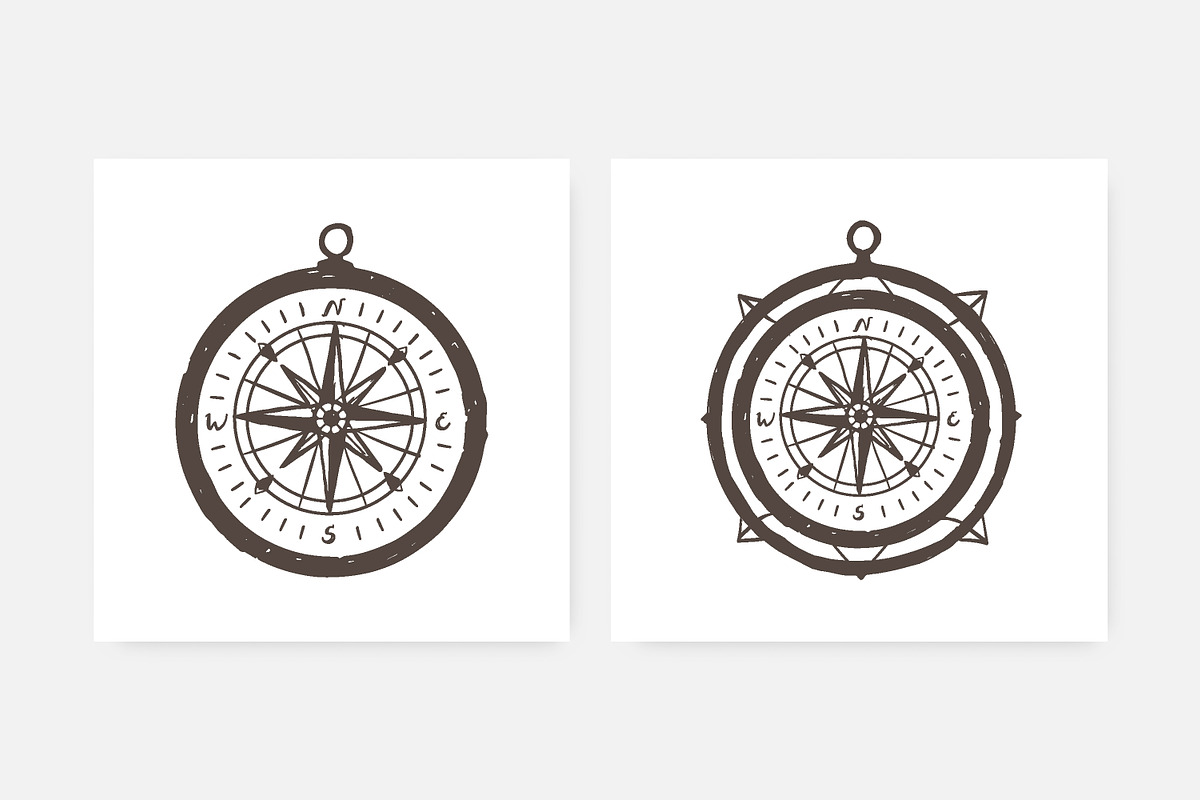 Compass with a wind rose, an Illustration by Good Studio (Photo 2 of 3)