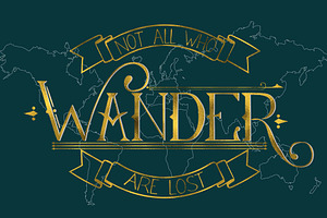 Wanderlust:Vintage Display Font