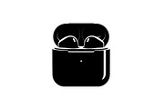 50 Wireless Earbuds Silhouette Icon, an Illustration by abu67222 (Thumbnail 24 of 51)