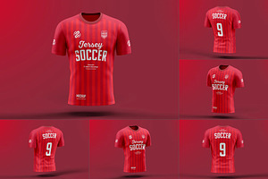 Soccer T-shirt Mock-up, a Shirt Mockup by zippypixelstudio