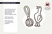 Hand Drawn Pet Care Icons SVG, an Outline Icon by insemar (Thumbnail 2 of 4)