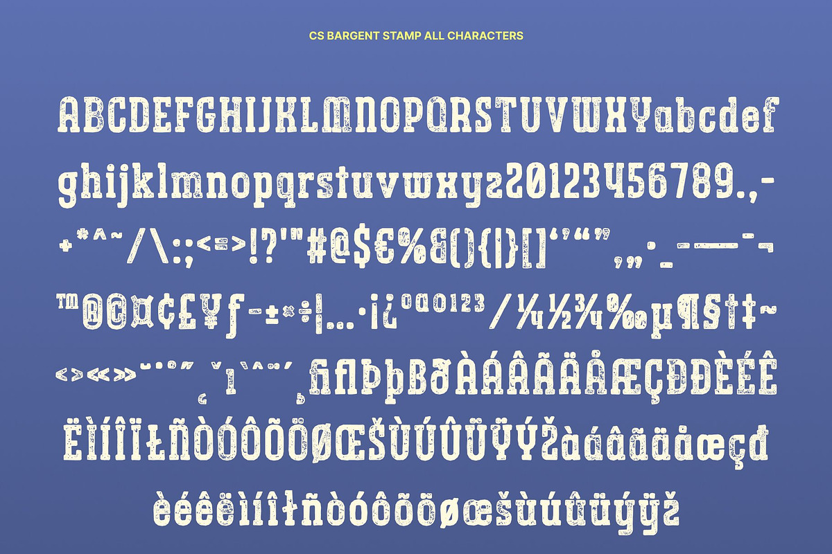 CS Bargent Stamp, a Slab Serif Font by Craft Supply Co. (Photo 8 of 8)