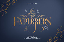 Explorers - Serif font + Extras