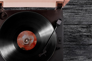 Vinyl Record Mockups Set