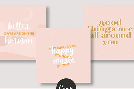 15 Happiness Quotes - Canva Template