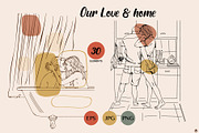 Our love and home, a Person Illustration by Olillia (Thumbnail 3 of 14)