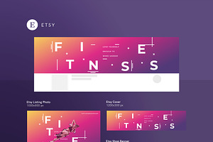 Branding Pack Fitness Training Gym