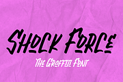 Shock Force - Graffiti Font, a Blackletter Font by MJB Letters (Thumbnail 1 of 10)