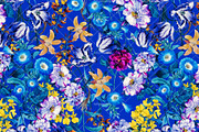 Botanical Flowers - Seamless Pattern, a Pattern Graphic by Talip Memis (Thumbnail 1 of 6)