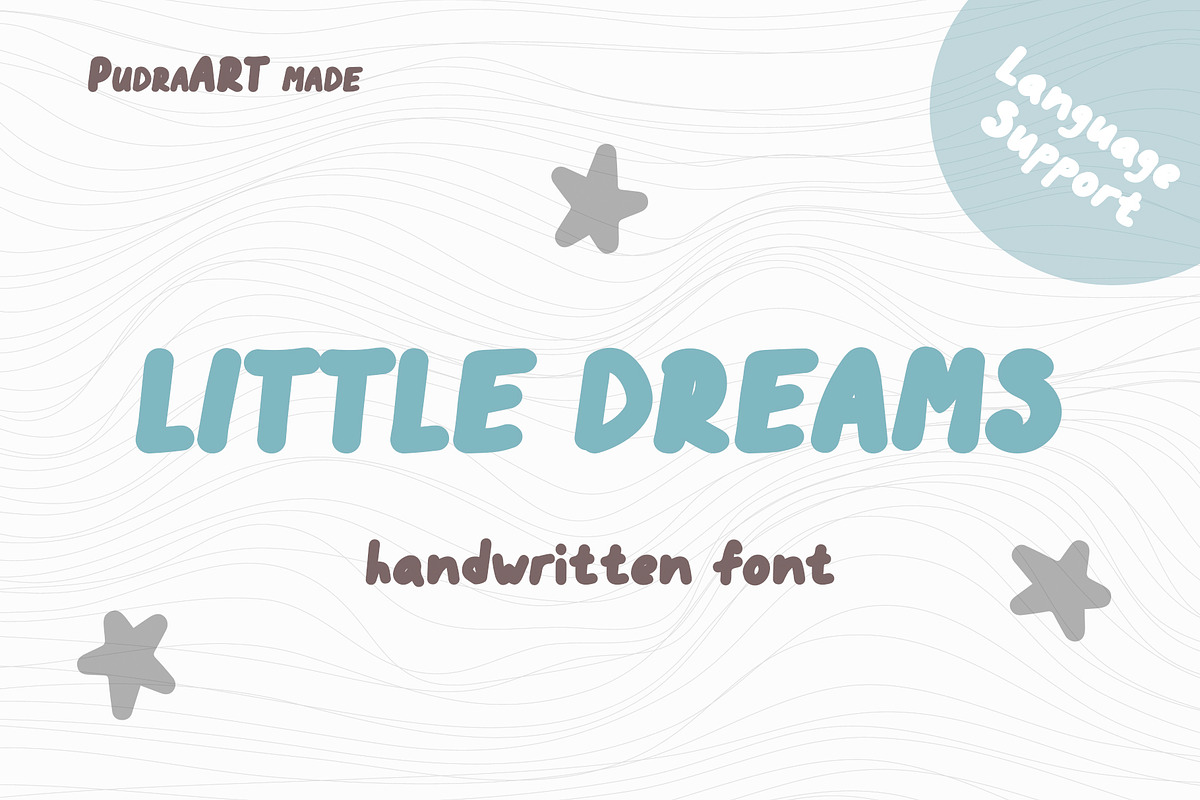 Little Dreams Kids font, a Sans Serif Font by PudraART (Photo 1 of 6)
