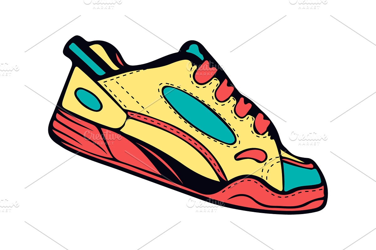 Sport Shoes Set, Sneakers Vector, a Healthcare Illustration by Den Marty Studio (Photo 4 of 12)