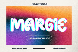 Margie - Bold Loop Font, a Handwritten Font by Dhabee