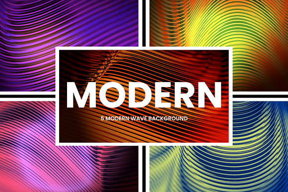 Modern Waveform Background preview 2