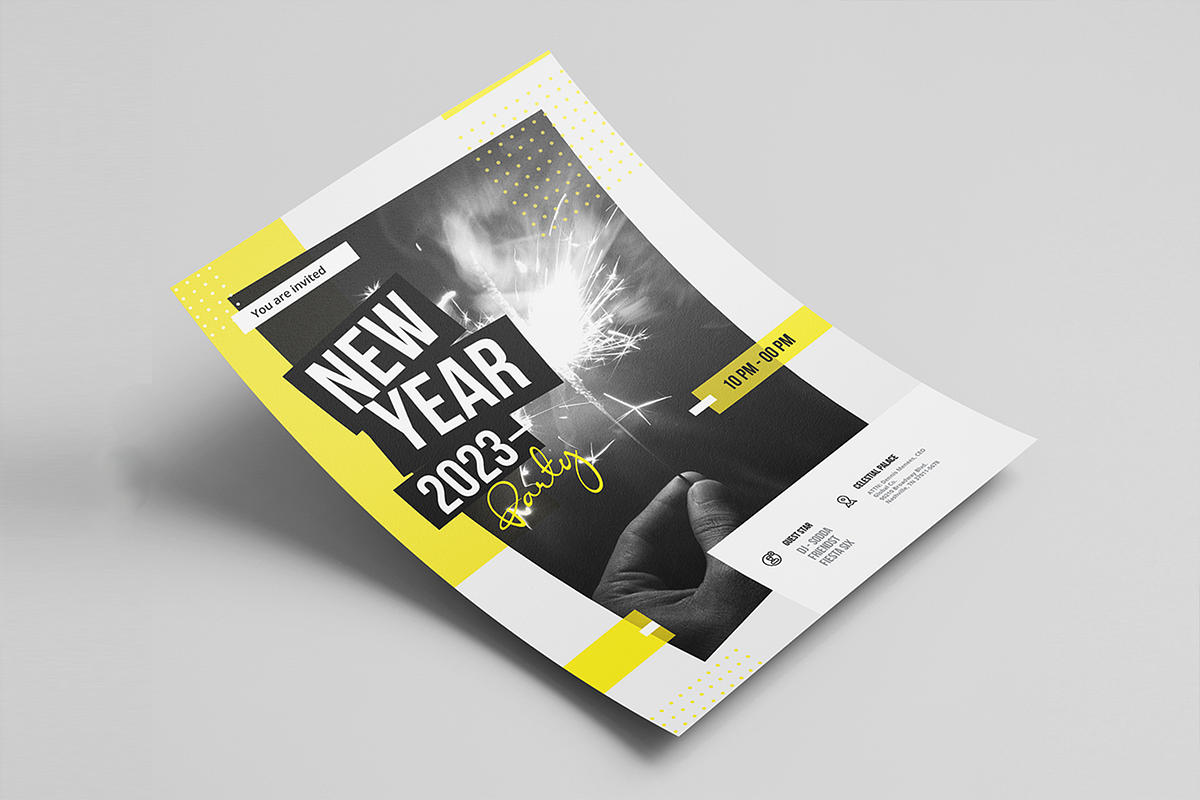 New Year Party Flyer, a Flyer Template by spidergraph (Photo 2 of 4)