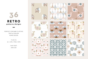 Bundle Retro Baby Patterns