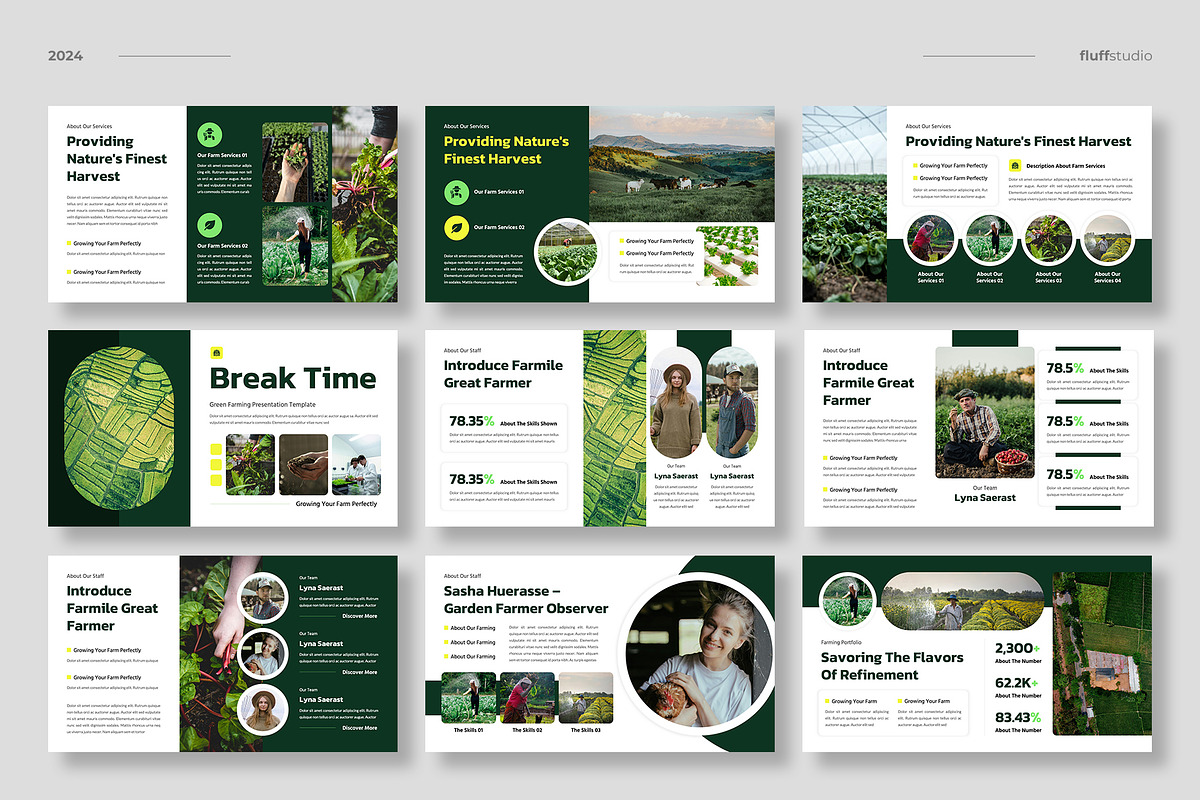 Farming Agriculture Powerpoint, a Presentation Template by fluffstudio (Photo 3 of 4)
