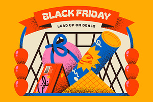 Black Friday Full Illustration, an Illustration by graphicook