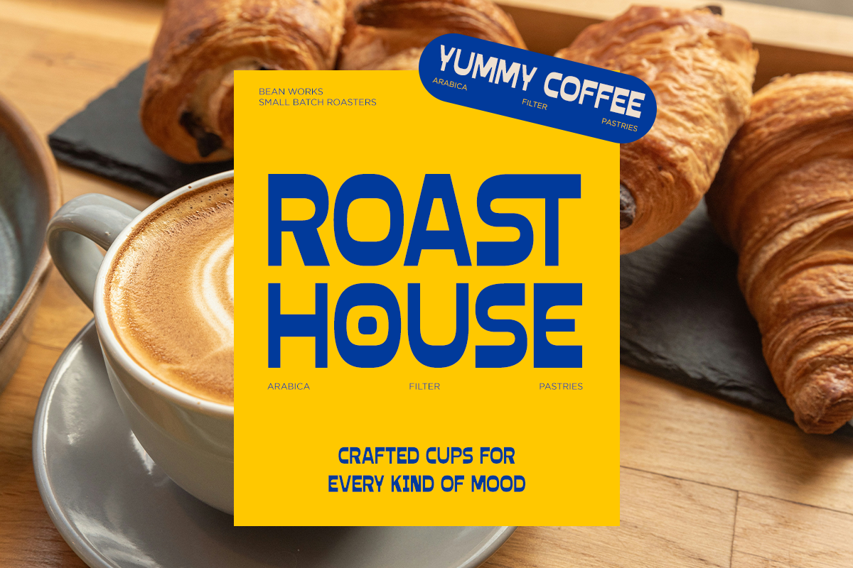 Roches - Bold Food Branding Font, a Sans Serif Font by RagamKata (Photo 2 of 10)