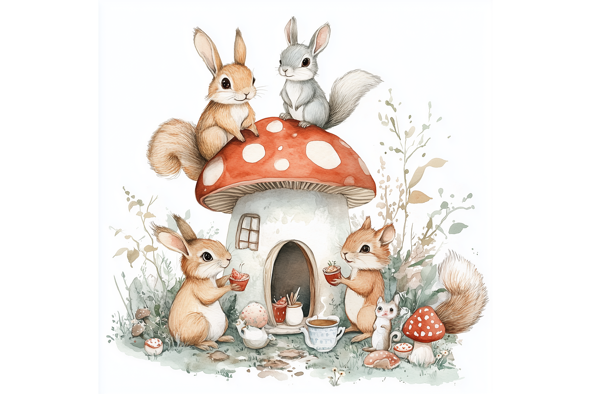 Prompt Mouse House Clipart, a Decorative Illustration by Creative design (Photo 6 of 7)