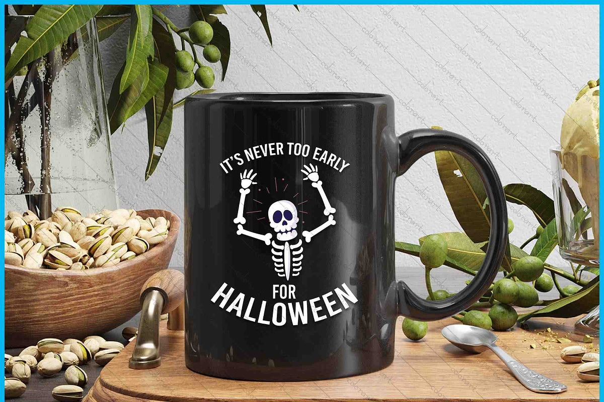 Never Too Early Halloween SVG, an Object Graphic by Creativeusart (Photo 3 of 4)