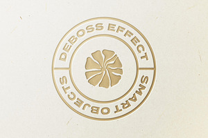 Gold Pressed Logo Mockup, a Layer Style Add-On by Design Squad