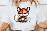 Watercolor Baby Animals Clipart, a Seasonal Illustration by Designworld (Thumbnail 6 of 8)