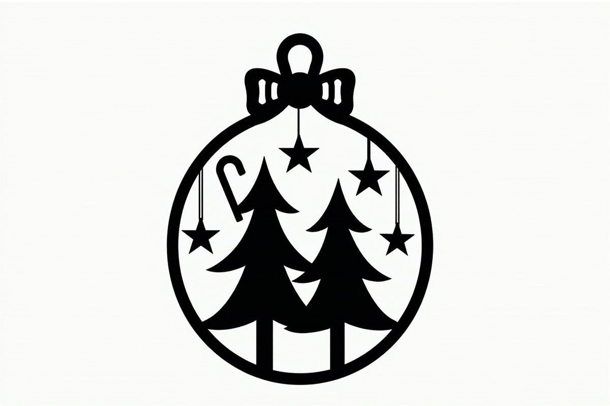 Christmas Laser Cut Ornament Bundle, a Graphic by musafir_fashion (Photo 5 of 16)