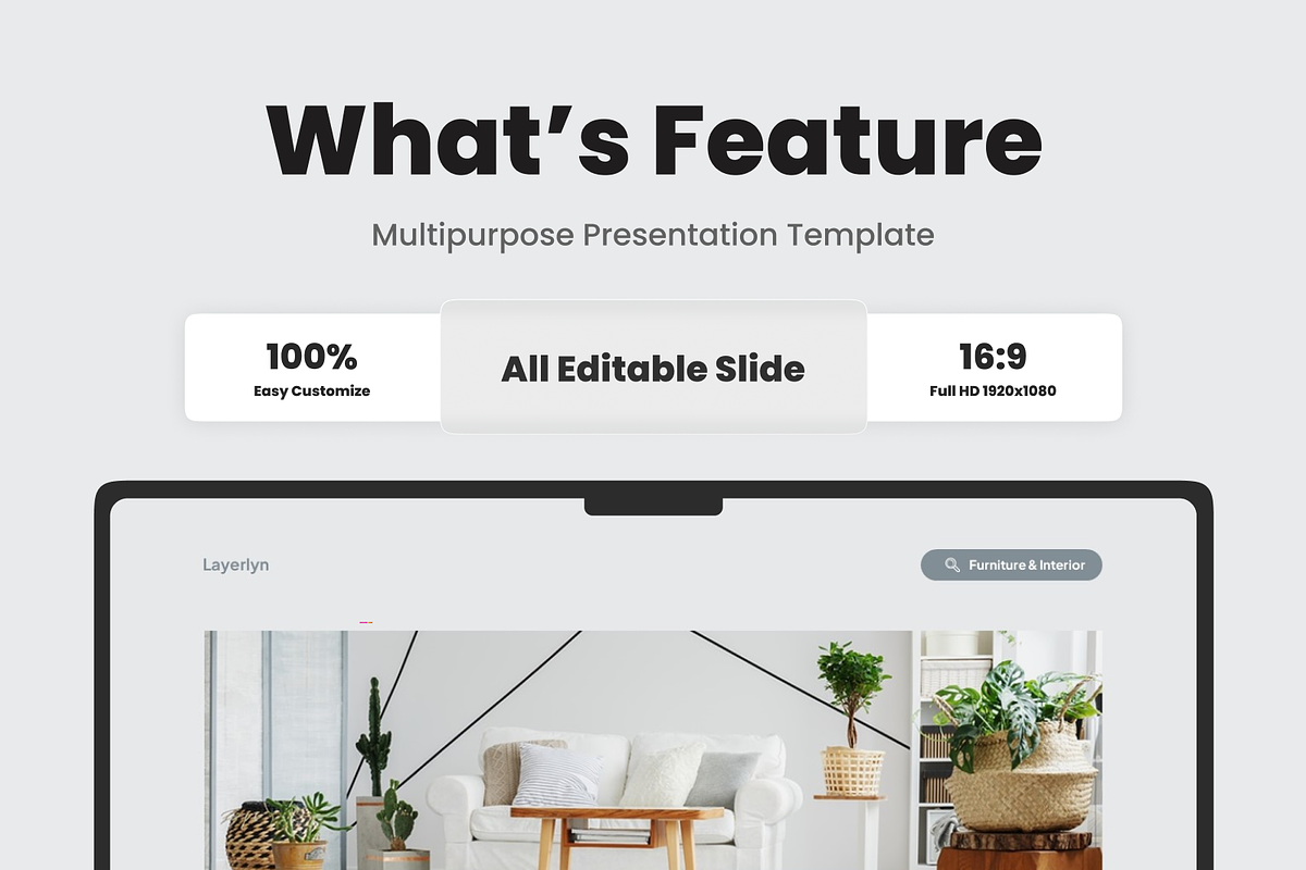 Furniture & Interior Google Slide, a Presentation Template by SquidPixey (Photo 2 of 6)