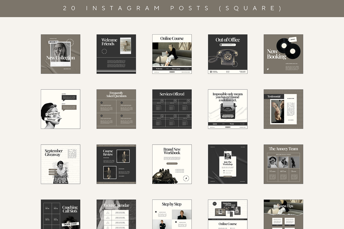 Modern Instagram Stories Posts Canva, a Social Media Template by Branding Babe Co. (Photo 2 of 7)