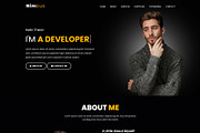 Portfolio Landing Page Template, a Landing Page Template by nandinigraphics (Thumbnail 2 of 3)