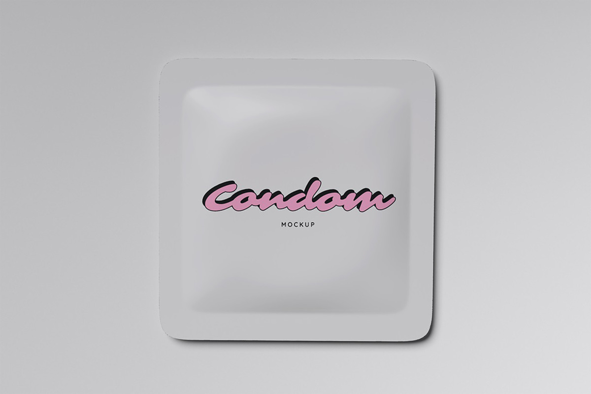 Condom Mockup, a Packaging Mockup by HanaSaka_Studio (Photo 2 of 5)