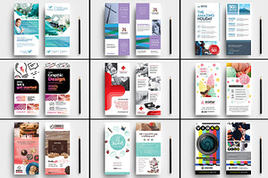 100 DL Card Templates Bundle